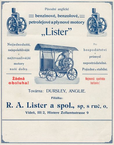Nejjednodušší, nejspolehlivější a nejtrvanlivější motory - toť Lister