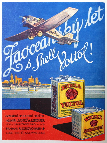 Zaoceánský let s Shell Volton