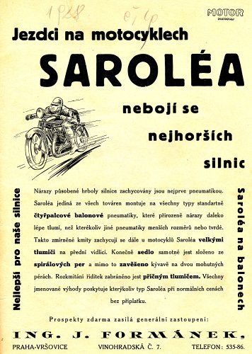 Jezdci na motocyklech Saroléa se ničeho nebojí